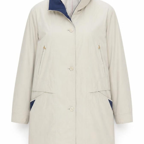 Bond Street N.Y. Women's Beige Long Overcoat Size 10 Classic Style
