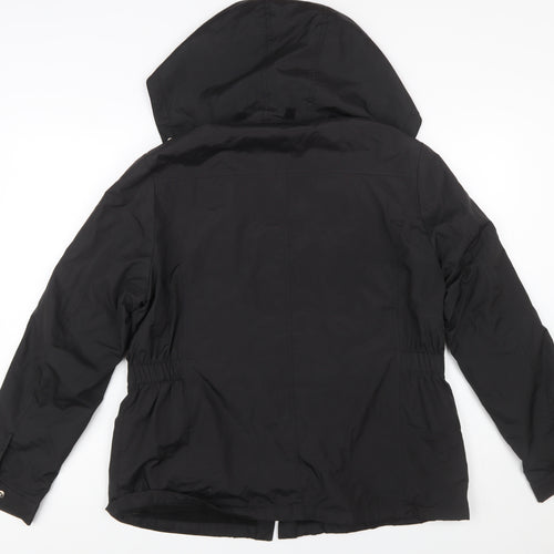 Dunnes Stores Women's Black Hooded Parka Jacket Size 14