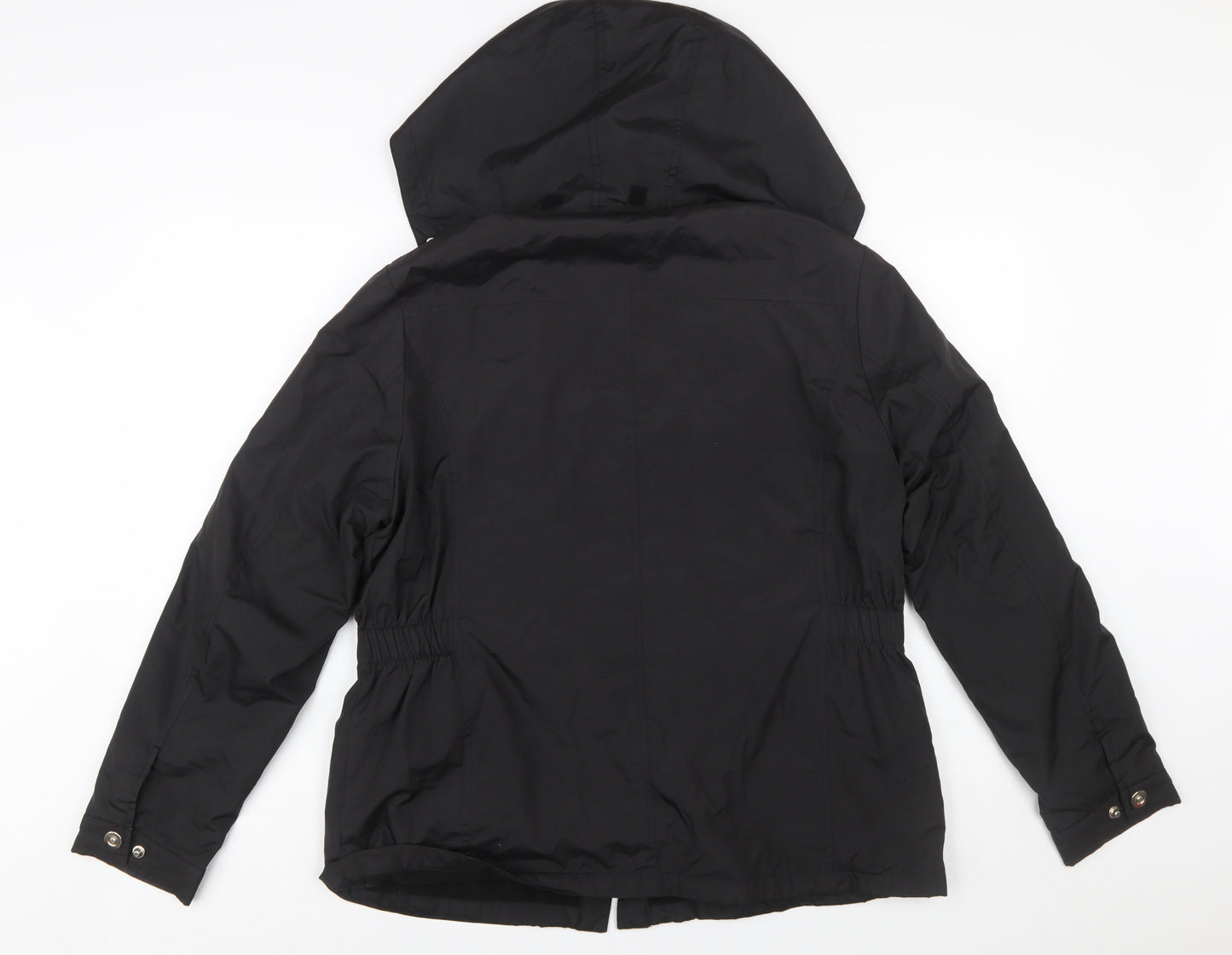 Dunnes Stores Women's Black Hooded Parka Jacket Size 14
