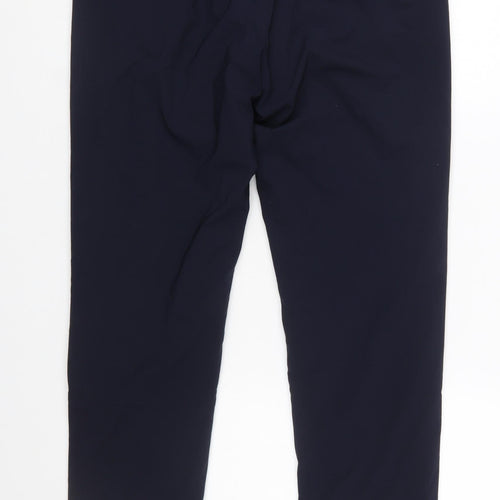 Uniqlo Women Blue Heattech Regular Trousers M Elastic Waist