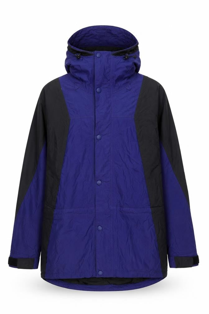 Front view of Cabela's Men's Blue Waterproof Nylon Anorak Jacket L Regular