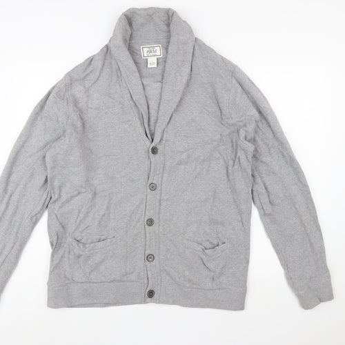 Jos. A. Bank Men's Grey Cotton Button Cardigan L