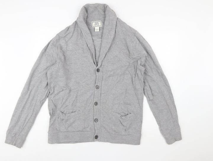 Jos. A. Bank Men's Grey Cotton Button Cardigan L