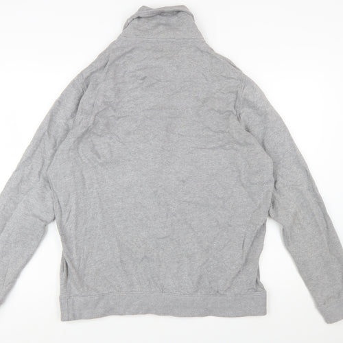 Jos. A. Bank Men's Grey Cotton Button Cardigan L