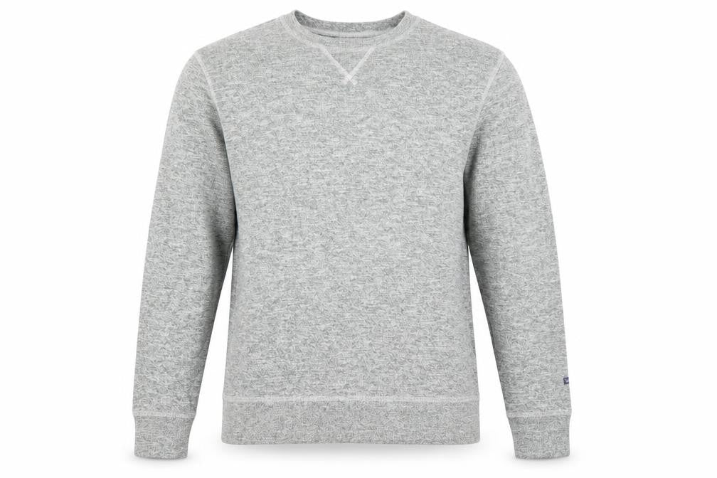 Front view of The North Face Men's Grey Cotton Pullover Sweatshirt, size M