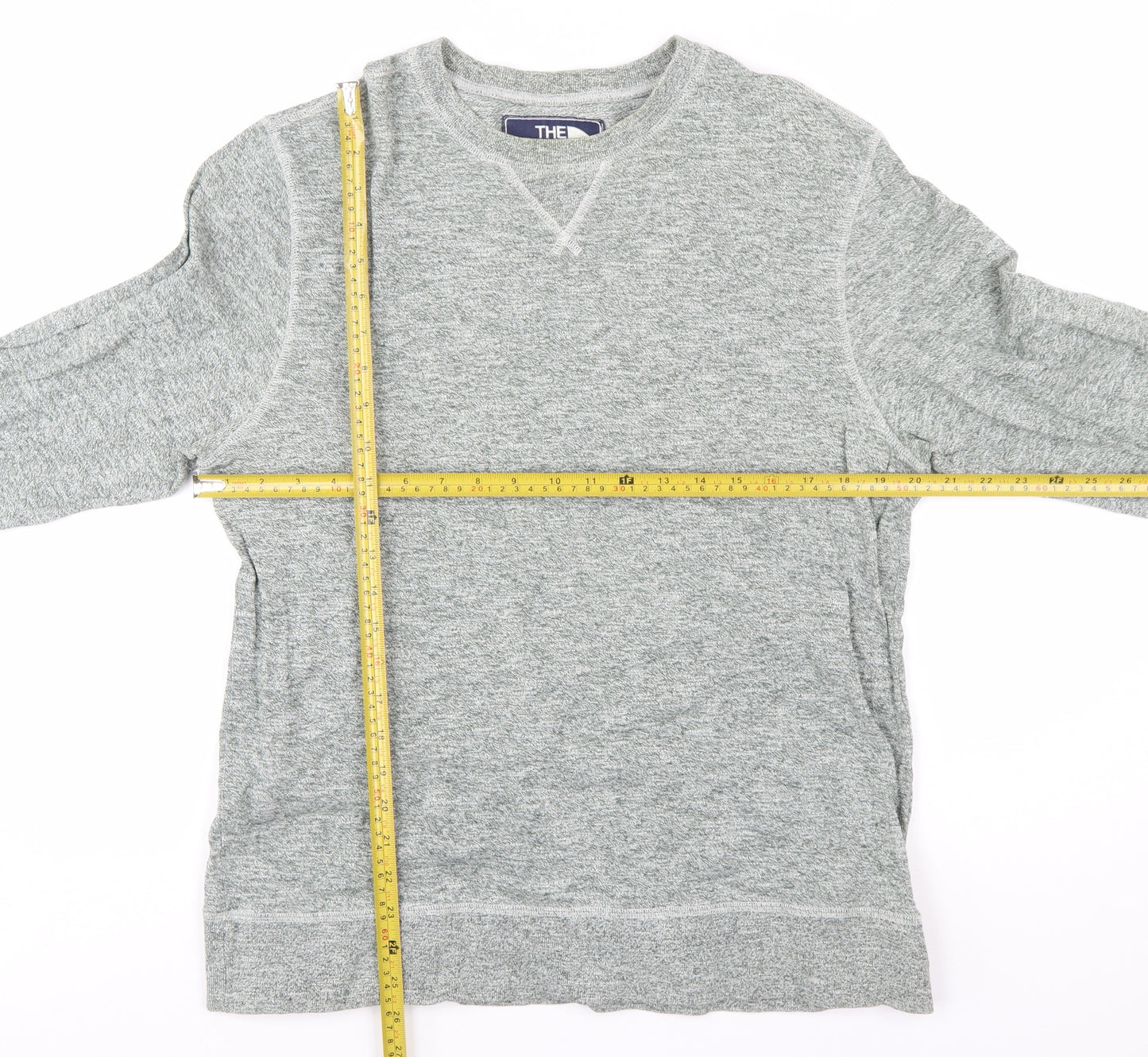 The North Face Men's Grey Cotton Pullover Sweatshirt Size M