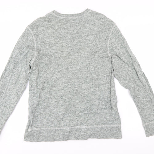 The North Face Men's Grey Cotton Pullover Sweatshirt Size M