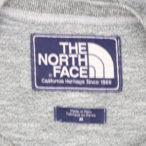 The North Face Men's Grey Cotton Pullover Sweatshirt Size M