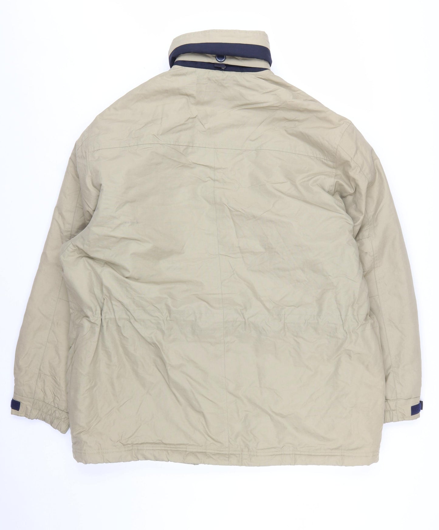 B Stone Casual Men's Beige L Parka Jacket Polyamide Lined Outdoor