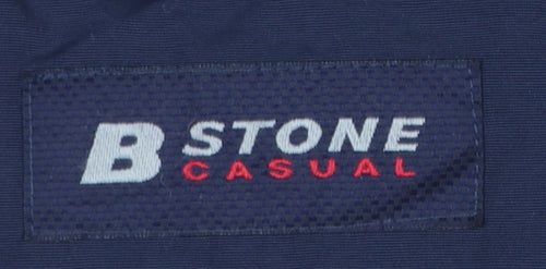 B Stone Casual Men's Beige L Parka Jacket Polyamide Lined Outdoor