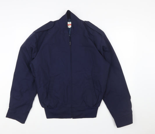 CANEX Men's Blue Bomber Jacket Size 42 Regular Cotton Blend