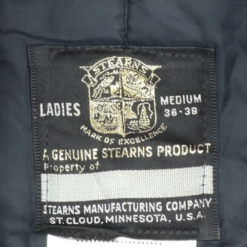 Stearns Ladies Blue Medium Nylon Fur Collar Winter Coat Jacket