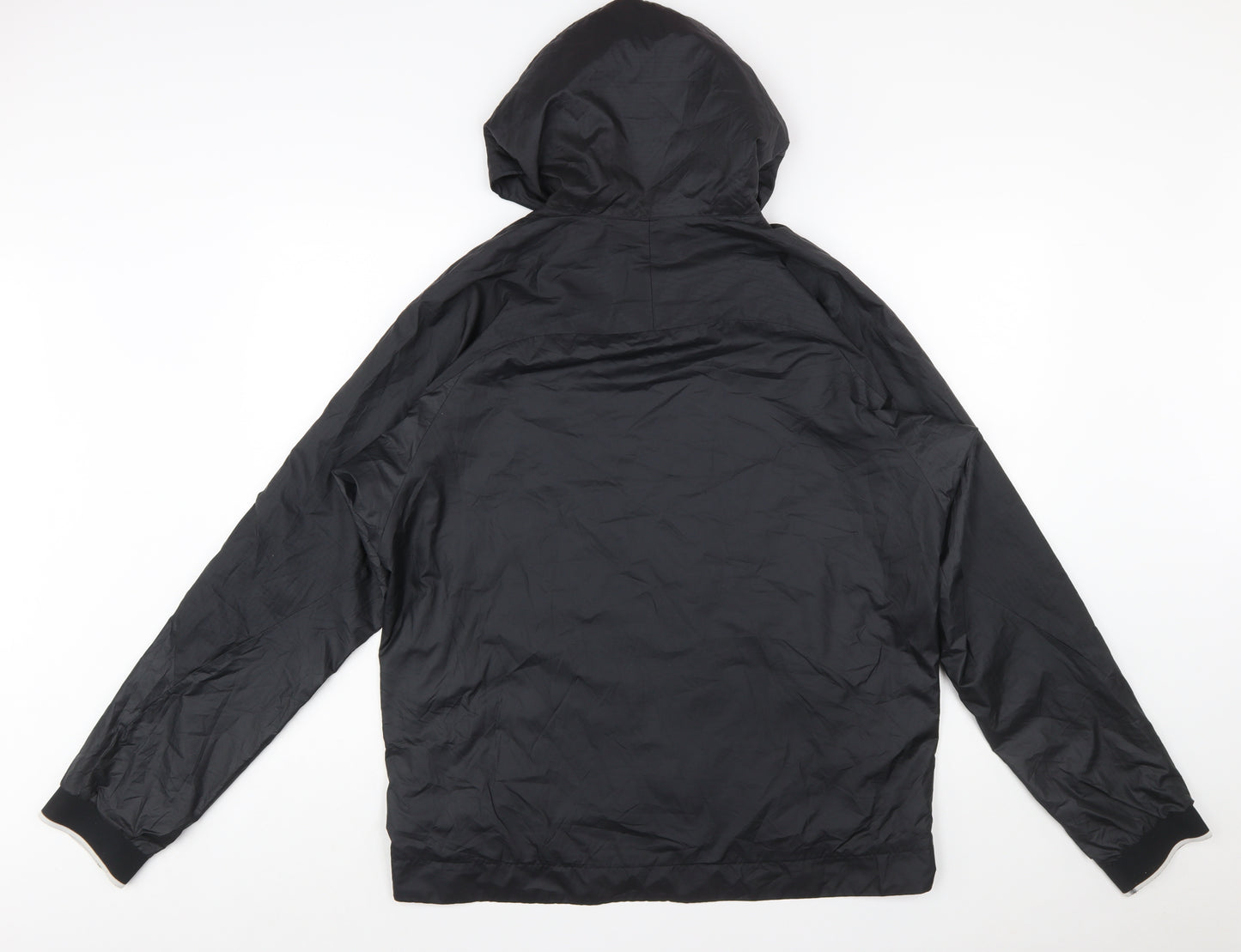 Nike Men's Black Dri-FIT Windbreaker Hooded Jacket Size L