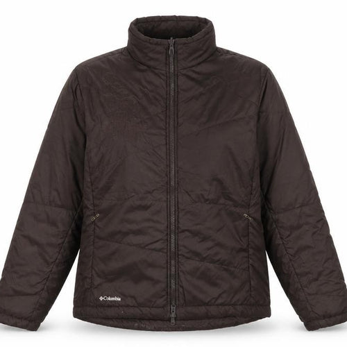 Columbia Women Brown Puffer Jacket L Insulated Winter Coat