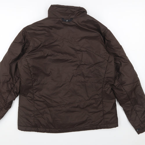 Columbia Women Brown Puffer Jacket L Insulated Winter Coat