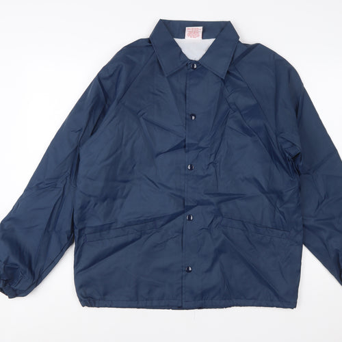 Cardinal Men's Blue Nylon Windbreaker Jacket Size M Lightweight