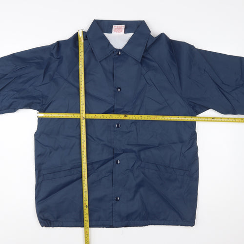 Cardinal Men's Blue Nylon Windbreaker Jacket Size M Lightweight