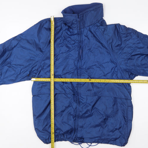 Eddie Bauer Men's Blue Windbreaker Jacket Size M Lightweight Nylon