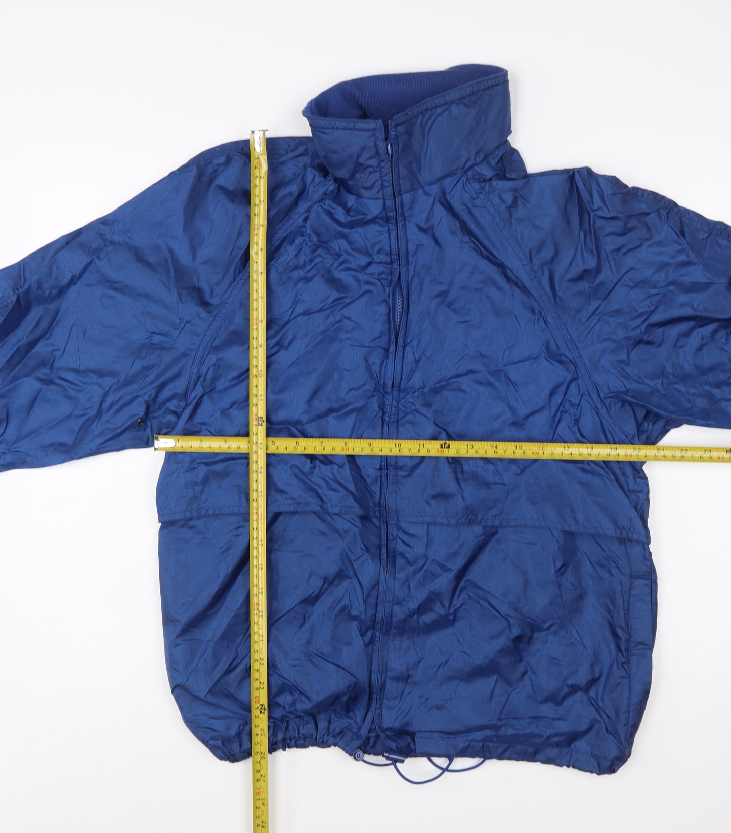 Eddie Bauer Men's Blue Windbreaker Jacket Size M Lightweight Nylon