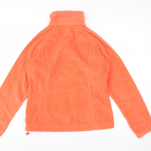 Columbia Womens Orange Fleece Full Zip Jacket Size M