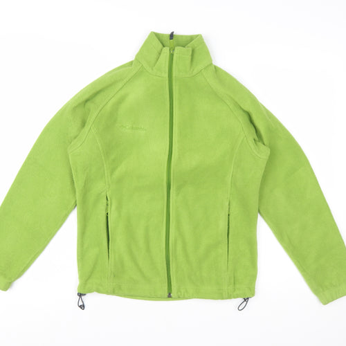 Columbia Women Green Fleece Full Zip Jacket Size S Outdoor