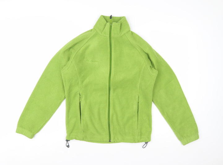 Columbia Women Green Fleece Full Zip Jacket Size S Outdoor