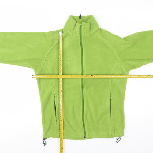 Columbia Women Green Fleece Full Zip Jacket Size S Outdoor