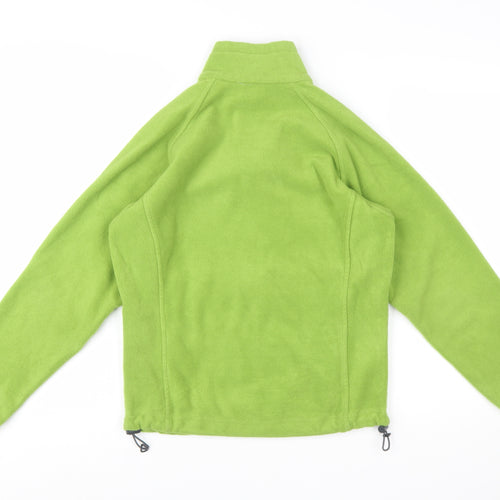 Columbia Women Green Fleece Full Zip Jacket Size S Outdoor