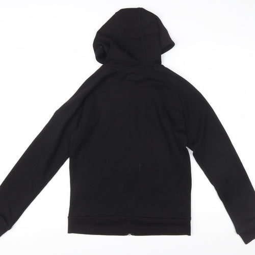 Trespass Womens Black Full Zip Hoodie UK 10 Polyester Blend