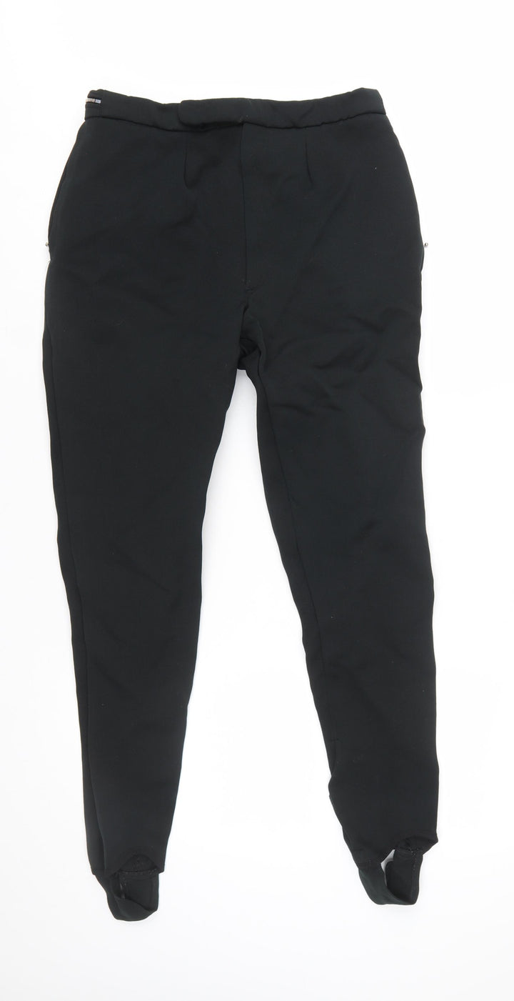 Harris Meyer Women’s Black Ski Stirrup Trousers Size 6 Viscose Blend