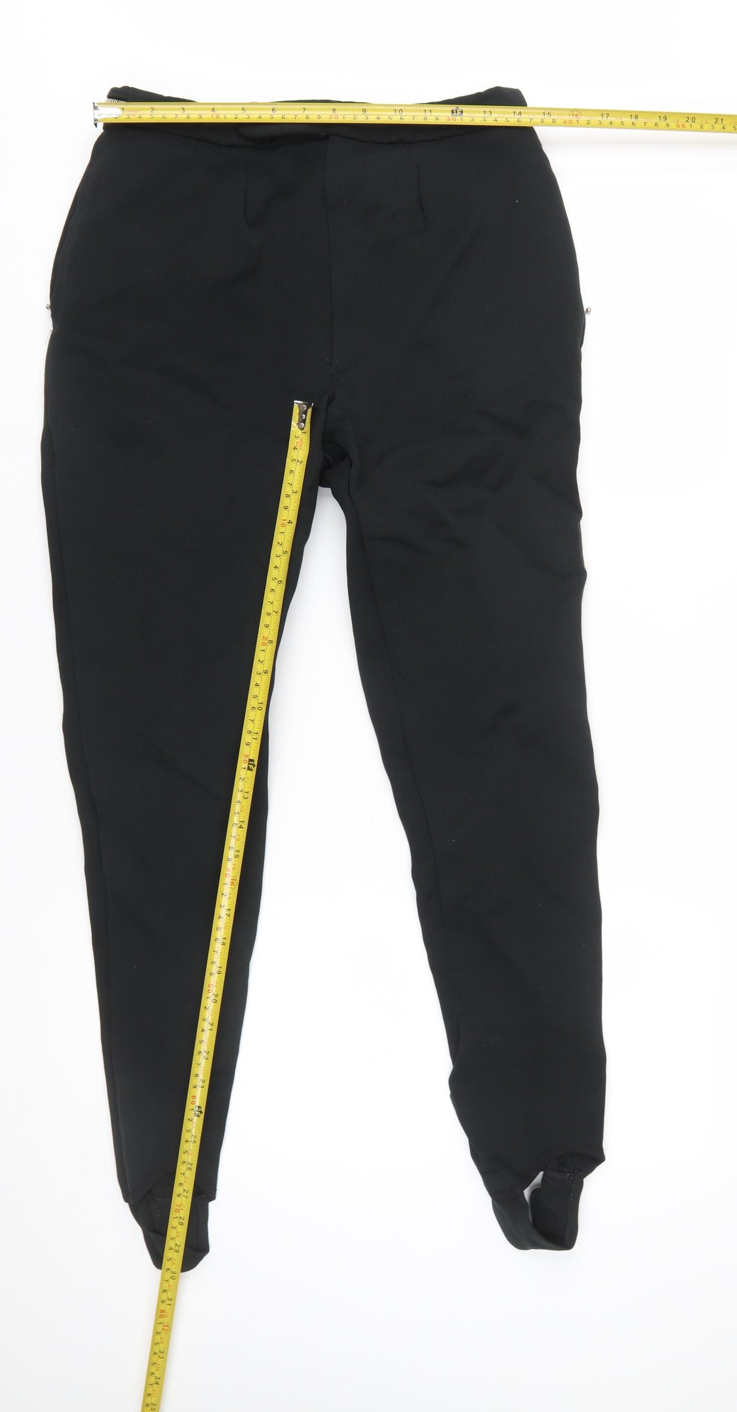 Harris Meyer Women’s Black Ski Stirrup Trousers Size 6 Viscose Blend