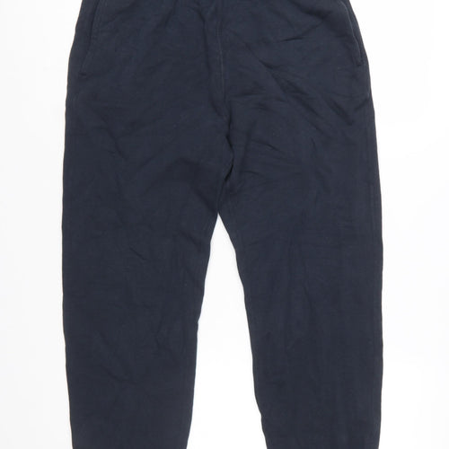 UNIQLO Men's Black Jogger Trousers M Cotton Blend Regular Fit