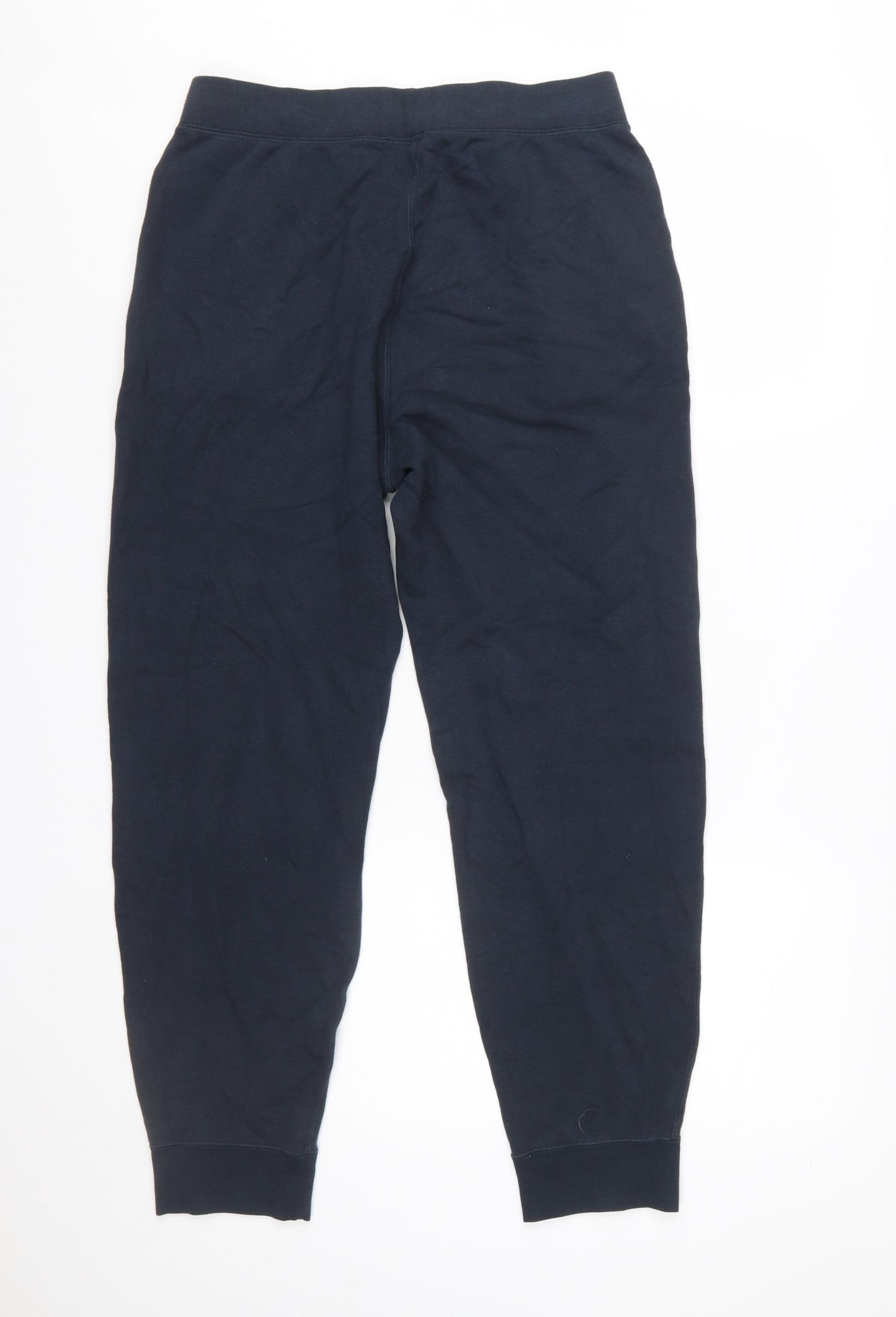 UNIQLO Men's Black Jogger Trousers M Cotton Blend Regular Fit