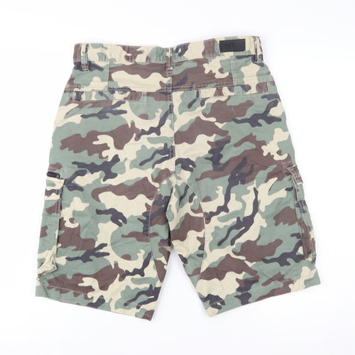 Denim Co. Men's Green Camouflage Cargo Shorts Size M W32