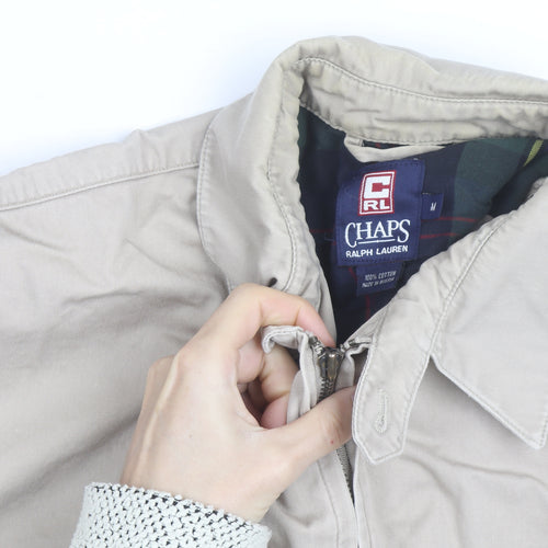 Chaps Ralph Lauren Men's Beige Cotton Mid-Length Jacket M