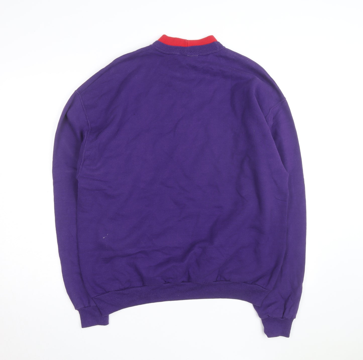 Jerzees Men’s Purple Rhinestone Graphic Pullover Sweatshirt L