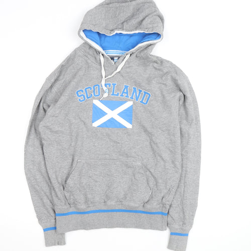 Scotland Official Merchandise Men's Grey Pullover Hoodie Medium