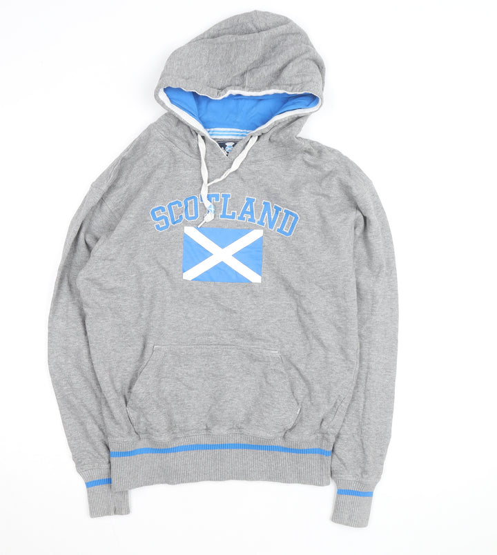 Scotland Official Merchandise Men's Grey Pullover Hoodie Medium