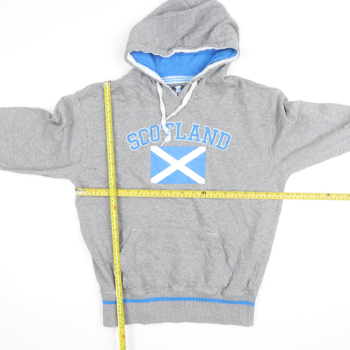 Scotland Official Merchandise Men's Grey Pullover Hoodie Medium