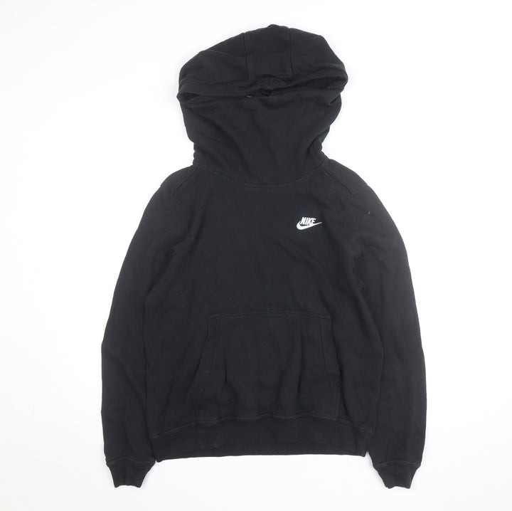 Nike Men Black Pullover Hoodie Medium Fleece Sportswear
