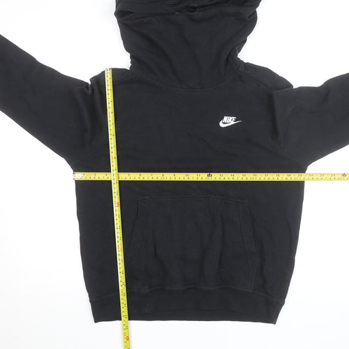 Nike Men Black Pullover Hoodie Medium Fleece Sportswear