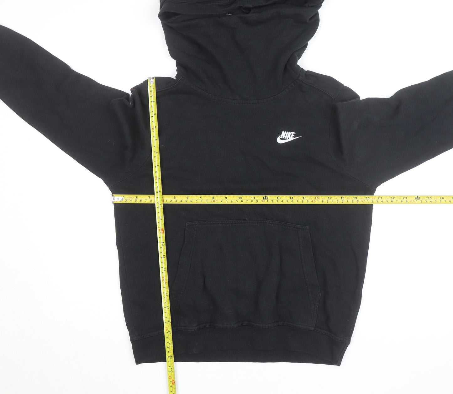 Nike Men Black Pullover Hoodie Medium Fleece Sportswear
