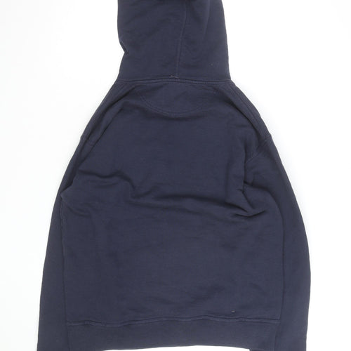 Champion Men’s Blue Pullover Hoodie Medium Logo Fleece Sweatshirt