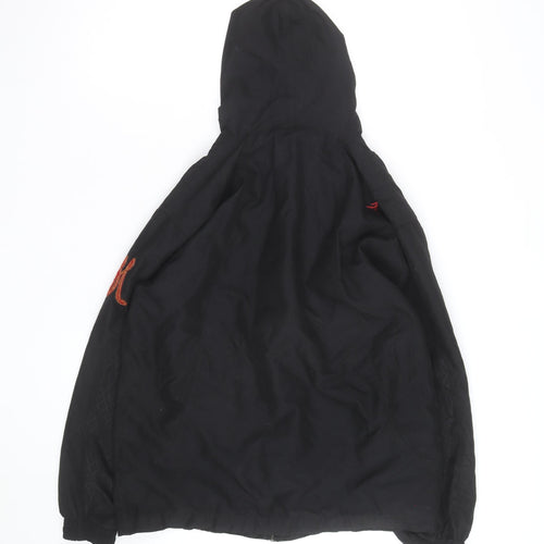 Jordan Men's Black Hooded Windbreaker Jacket M Sports Lined