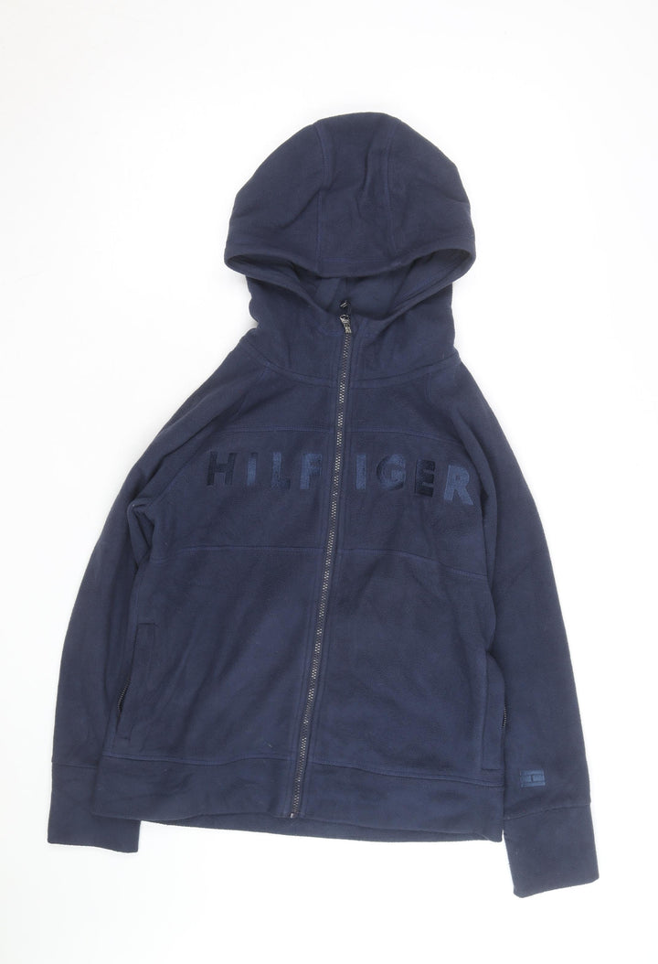 Tommy Hilfiger Men's Blue Full Zip Fleece Hoodie Size M