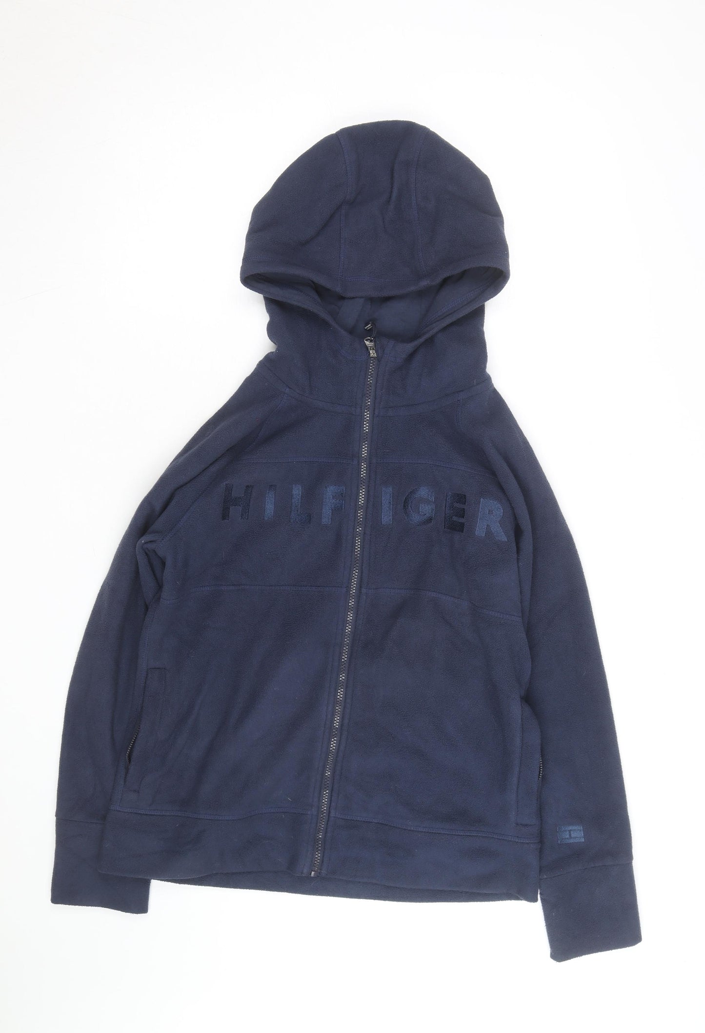 Tommy Hilfiger Men's Blue Full Zip Fleece Hoodie Size M