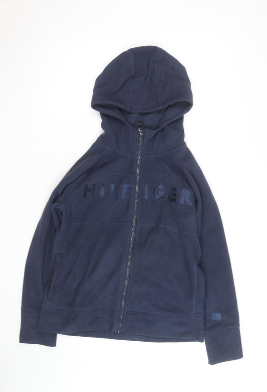 Tommy Hilfiger Men's Blue Full Zip Fleece Hoodie Size M
