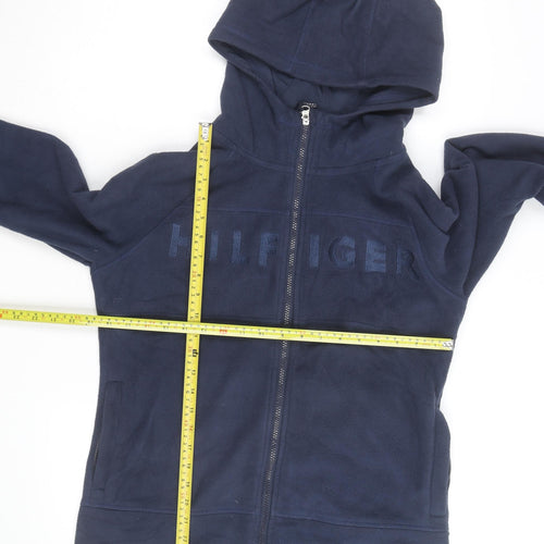 Tommy Hilfiger Men's Blue Full Zip Fleece Hoodie Size M