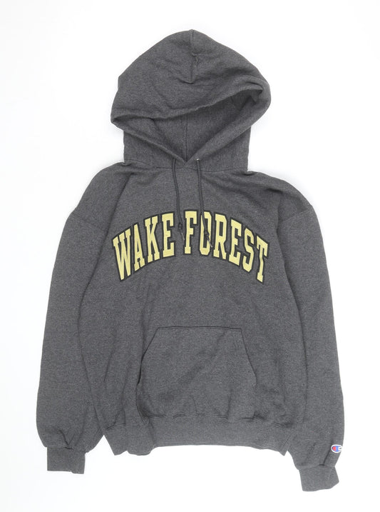 Champion Men's Grey Wake Forest Pullover Hoodie Size M
