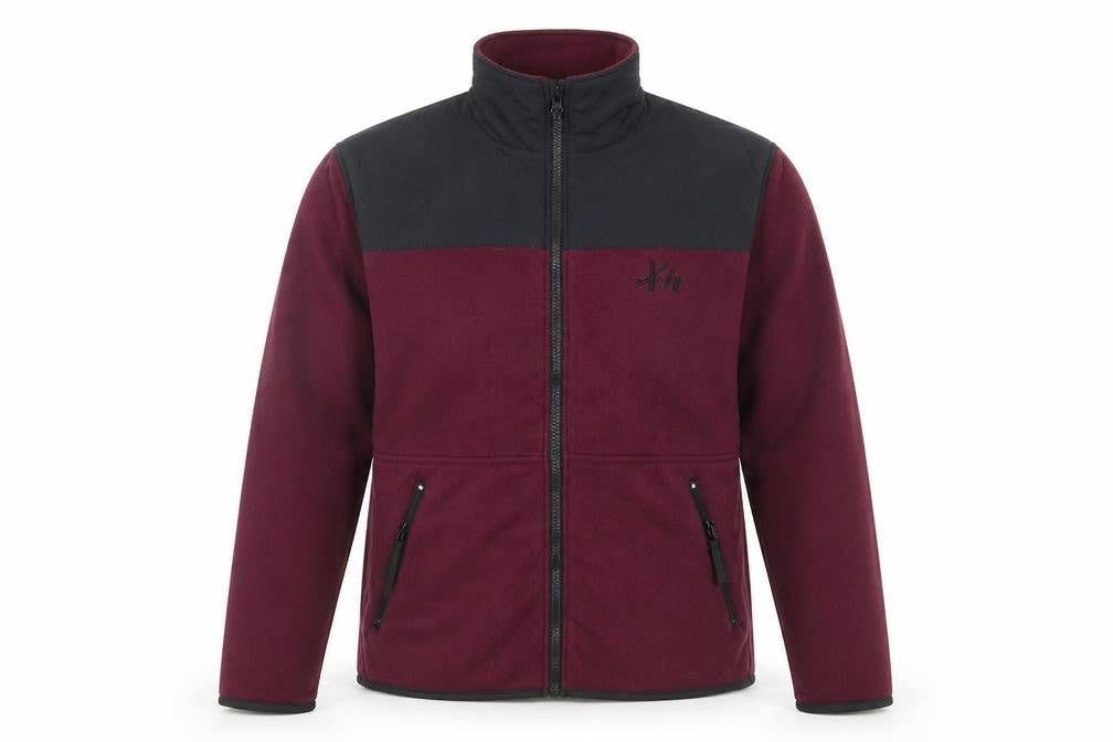 X-it Outdoors Men’s Red Fleece Full Zip Jacket Size L